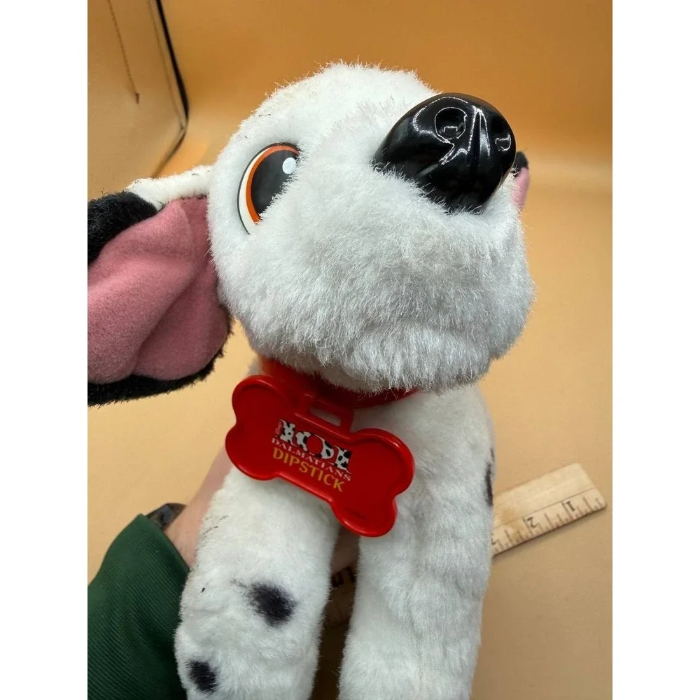 Vintage‎ Disney 101 Dalmatians DIPSTICK Plush WAGGING TAIL Puppy Dog Mattel 1996